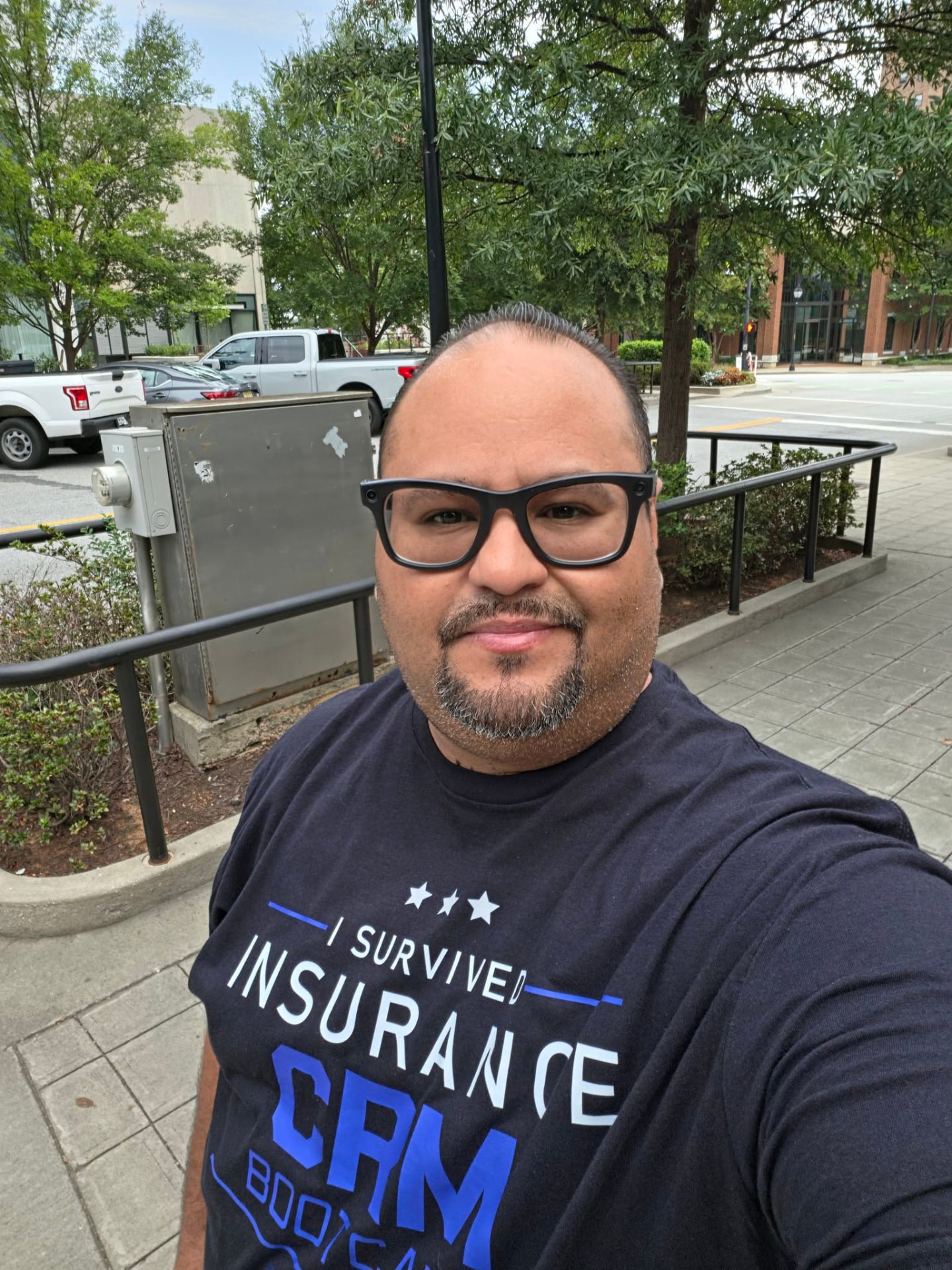 Attendee outside the bootcamp venue